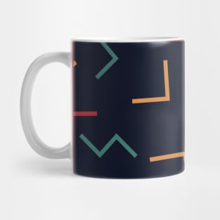 Retro Abstract 80's 90's Tetris move Design Mug